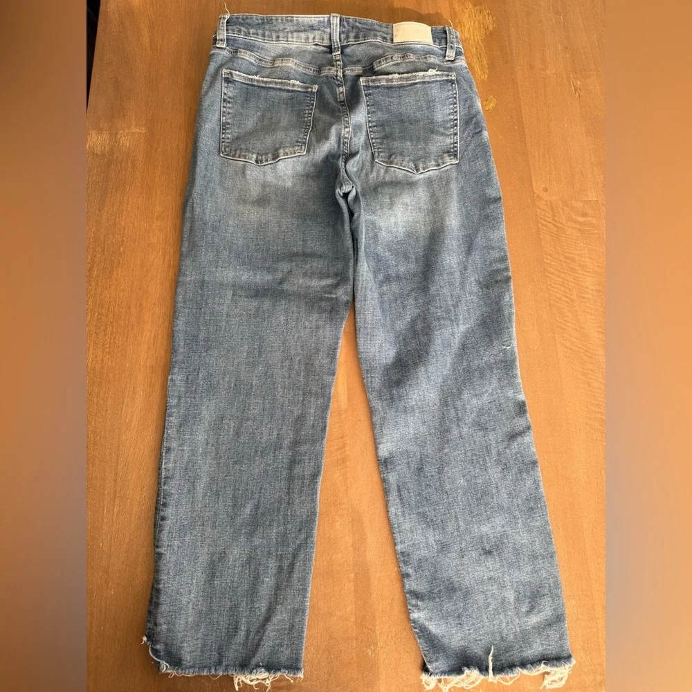 Pistola Straight Ripped Classic Blue Denim Jeans Sz 32 - Picture 2 of 3